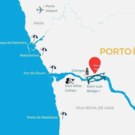 Appartement The Sunny Duplex At Boavista Flats Oporto